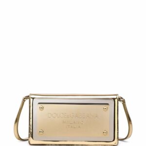 Dolce & Gabbana logo-tag leather phone bag