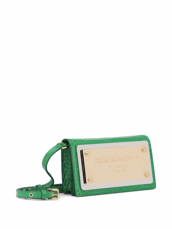 Dolce & Gabbana logo-tag leather phone bag - Image 3