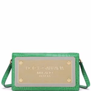 Dolce & Gabbana logo-tag leather phone bag