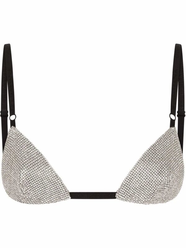 Dolce & Gabbana  crystal mesh triangle bra