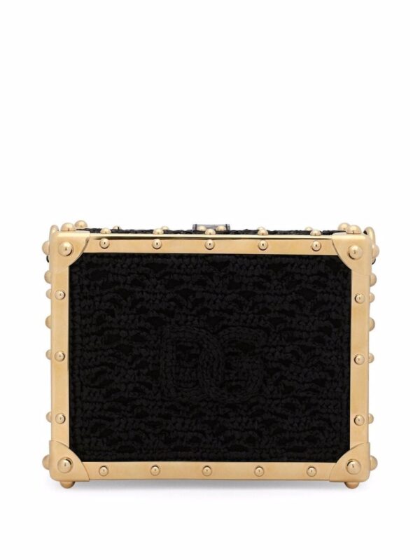Dolce & Gabbana Dolce Box raffia top-handle bag - Image 3