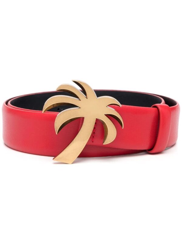 Palm Angels  Palm Tree leather belt