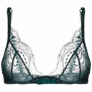 Fleur Of England  Ela lace-trim plunge bra