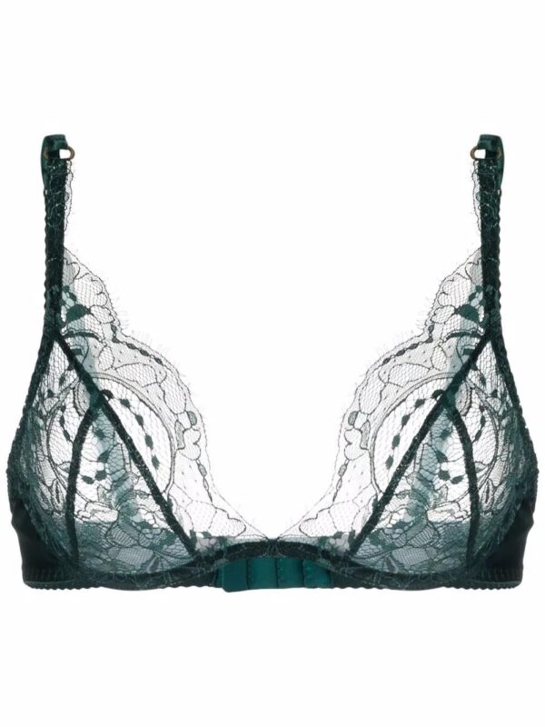 Fleur Of England  Ela lace-trim plunge bra