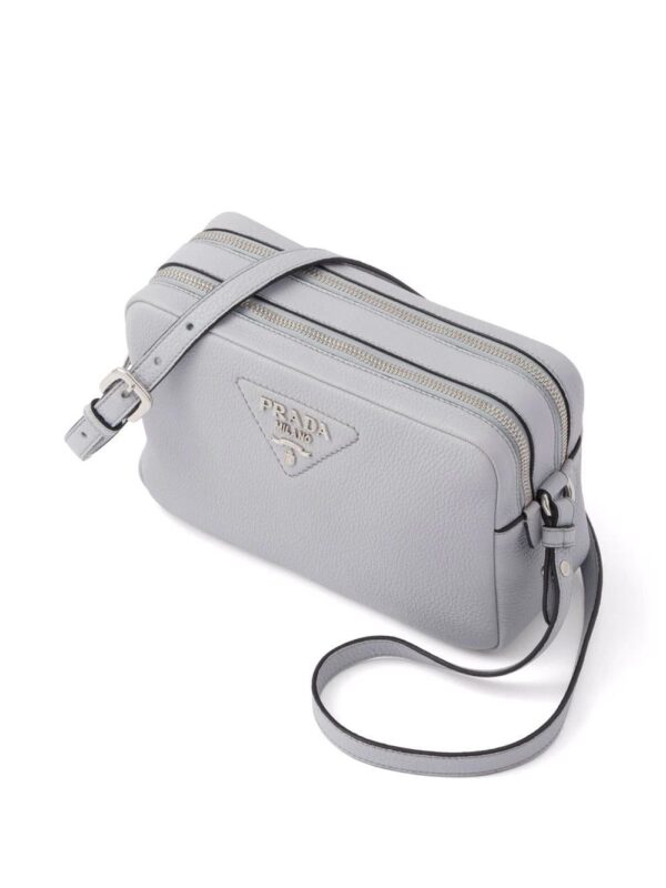Prada  Flou logo-plaque shoulder bag - Image 3