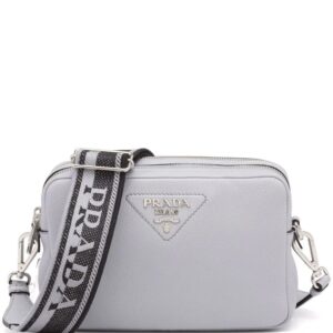 Prada  Flou logo-plaque shoulder bag