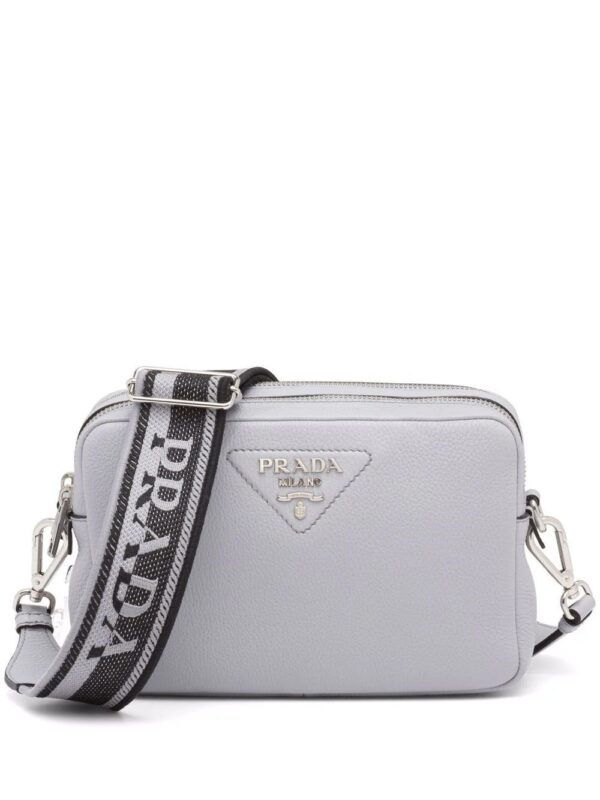 Prada  Flou logo-plaque shoulder bag