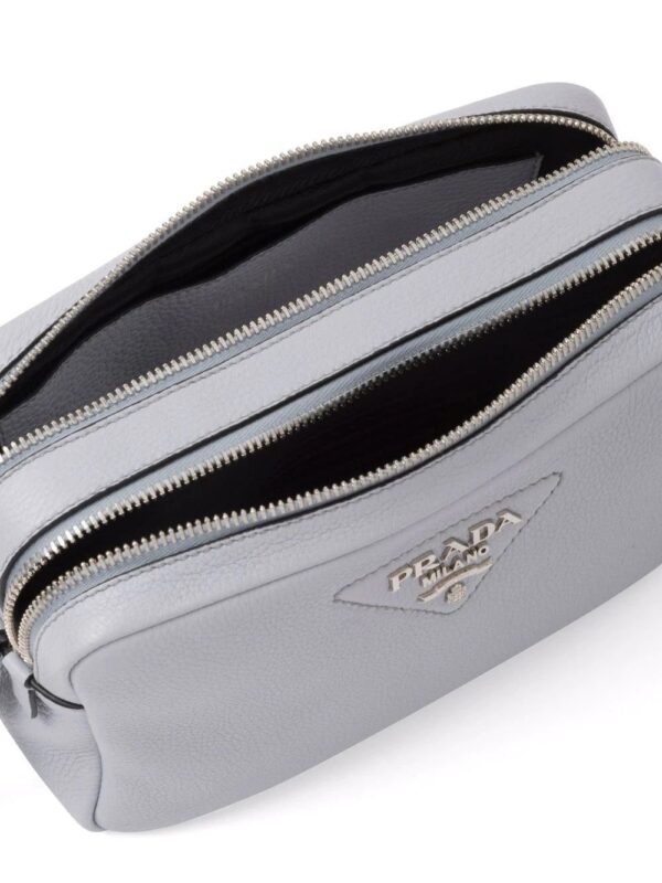 Prada  Flou logo-plaque shoulder bag - Image 4