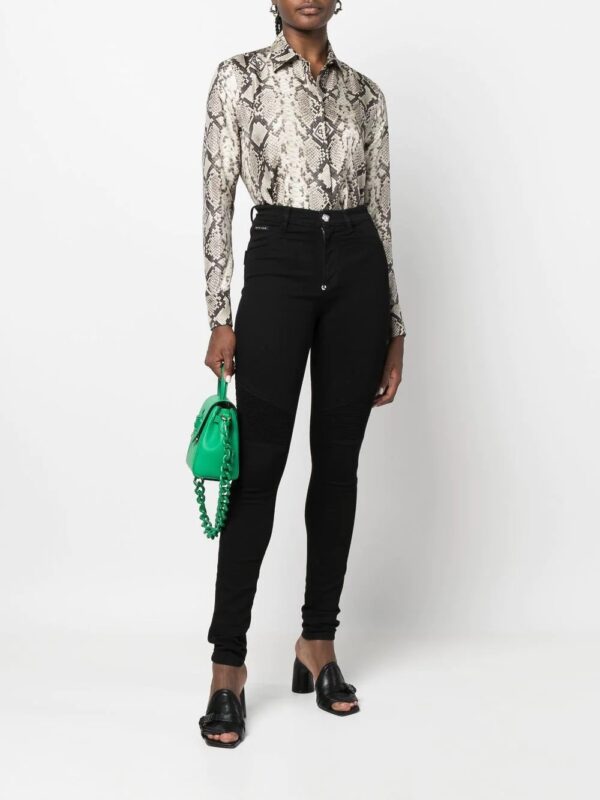 Philipp Plein  snakeskin-print button-down shirt - Image 2