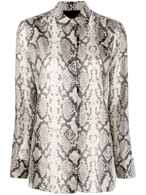 Philipp Plein  snakeskin-print button-down shirt