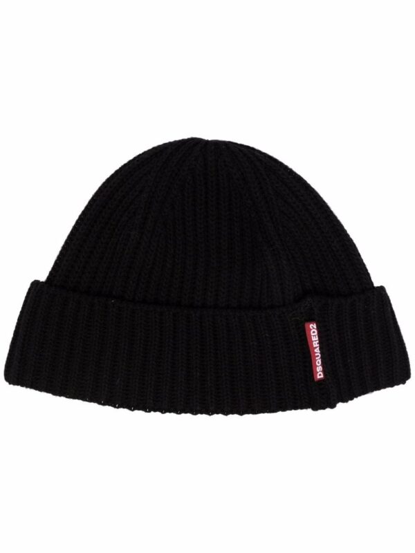 DSQUARED2 ribbed-knit beanie hat