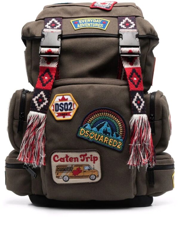 Dsquared2 logo-patches tassel backpack