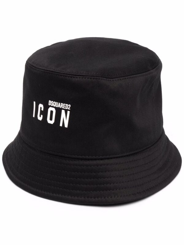 DSQUARED2 logo-print bucket hat