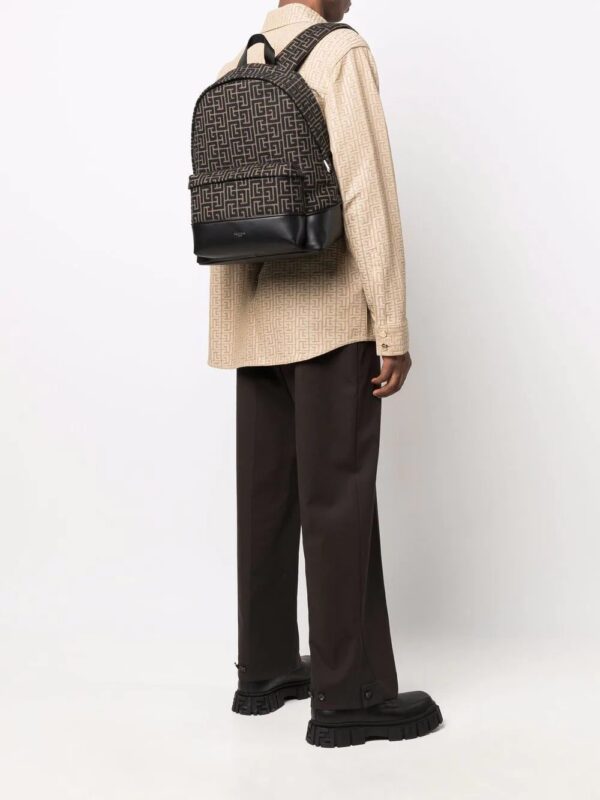 Balmain logo-monogram backpack - Image 2