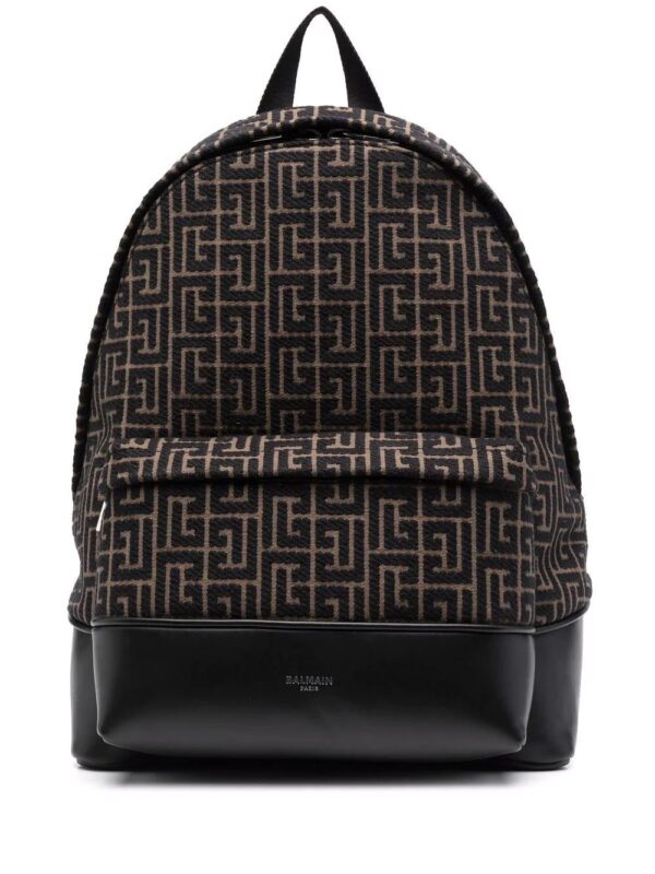 Balmain logo-monogram backpack