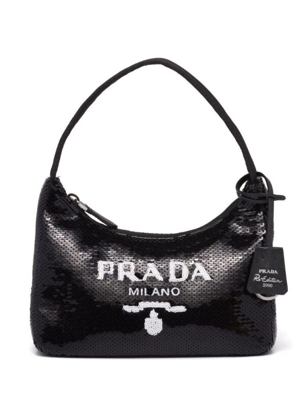 Prada  Re-Edition 2000 sequined Re-Nylon bag
