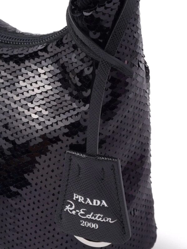 Prada  Re-Edition 2000 sequined Re-Nylon bag - Image 3