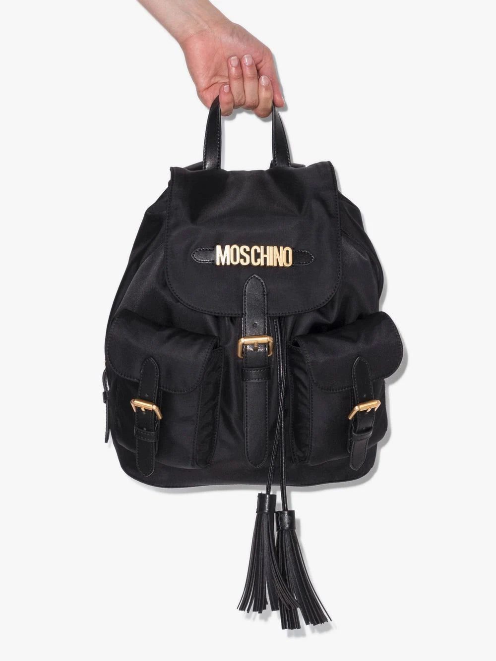 Moschino logo-lettere backpack - Image 4