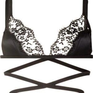 Dolce & Gabbana lace-detailing satin bra