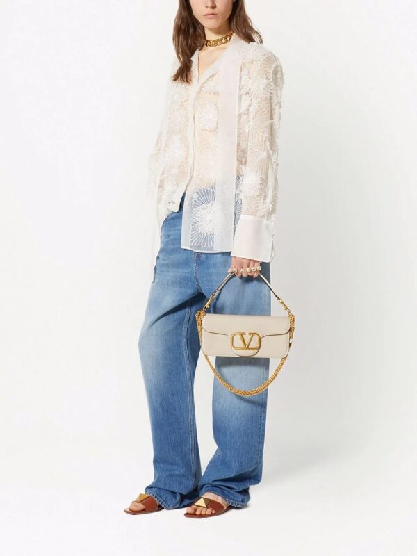 Valentino Garavani  Locò chain-link detail shoulder bag - Image 2