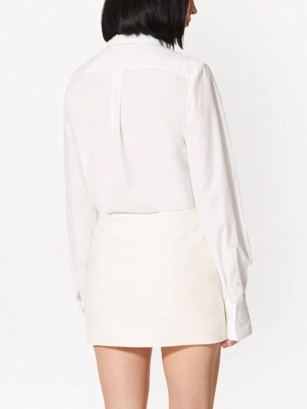 Valentino Garavani  appliqué-detail long-sleeve shirt - Image 4