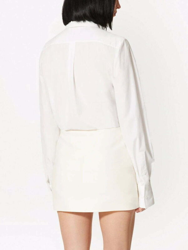 Valentino Garavani  appliqué-detail long-sleeve shirt - Image 4