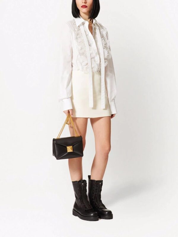 Valentino Garavani  appliqué-detail long-sleeve shirt - Image 2