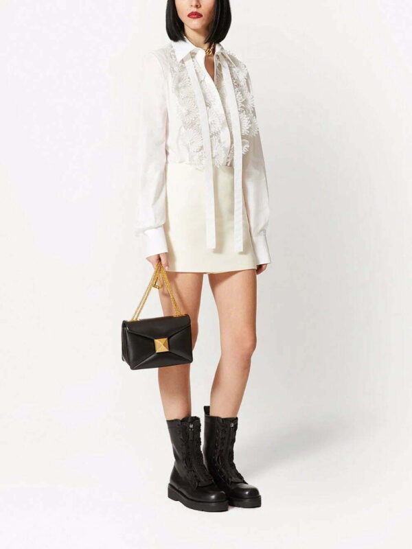 Valentino Garavani  appliqué-detail long-sleeve shirt - Image 2