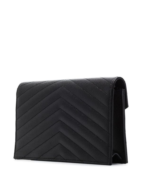 Saint Laurent quilted logo-plaque shoulder bag - Image 3