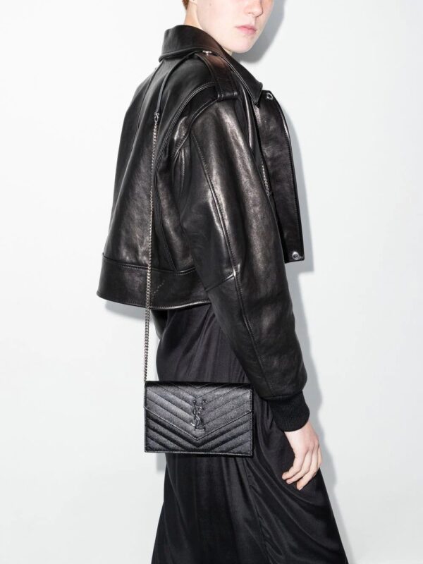 Saint Laurent quilted logo-plaque shoulder bag - Image 2