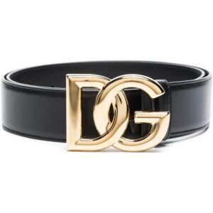 Dolce & Gabbana  logo-plaque buckle-fastening belt