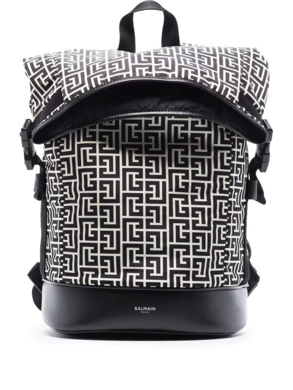Balmain all-over monogram skate backpack