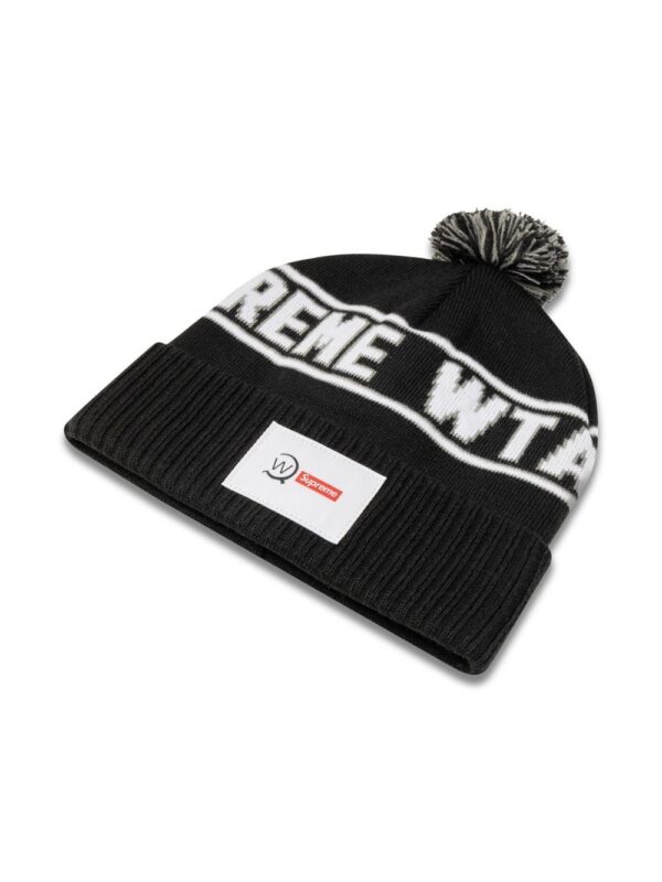 Supreme x WTAPS intarsia logo beanie - Image 3