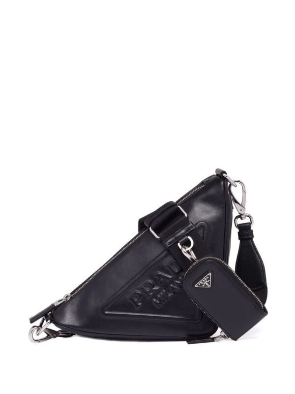 Prada  logo plaque shoulder bag