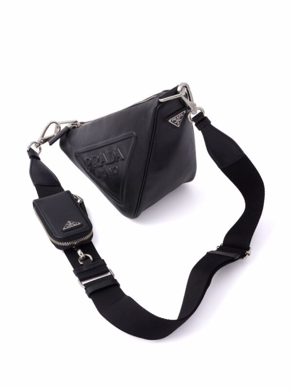 Prada logo plaque shoulder bag - Image 4