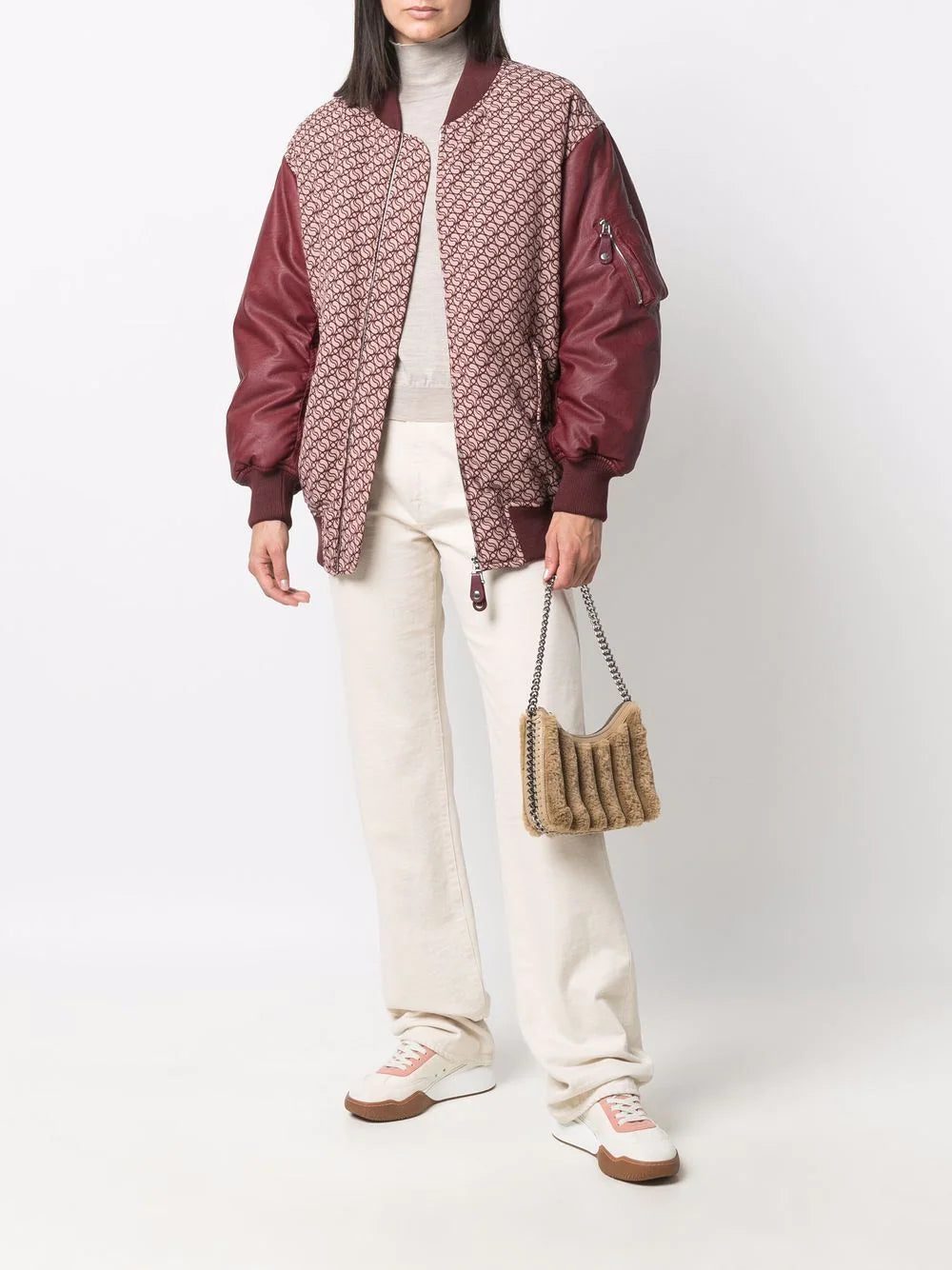 Stella McCartney Falabella faux-fur zip shoulder bag - Image 2