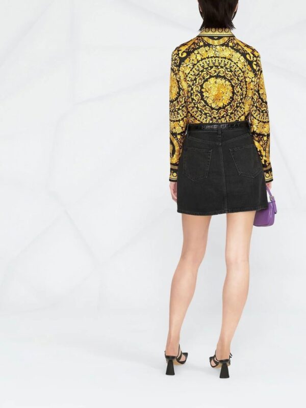 Versace  Barocco-print long-sleeve shirt - Image 4