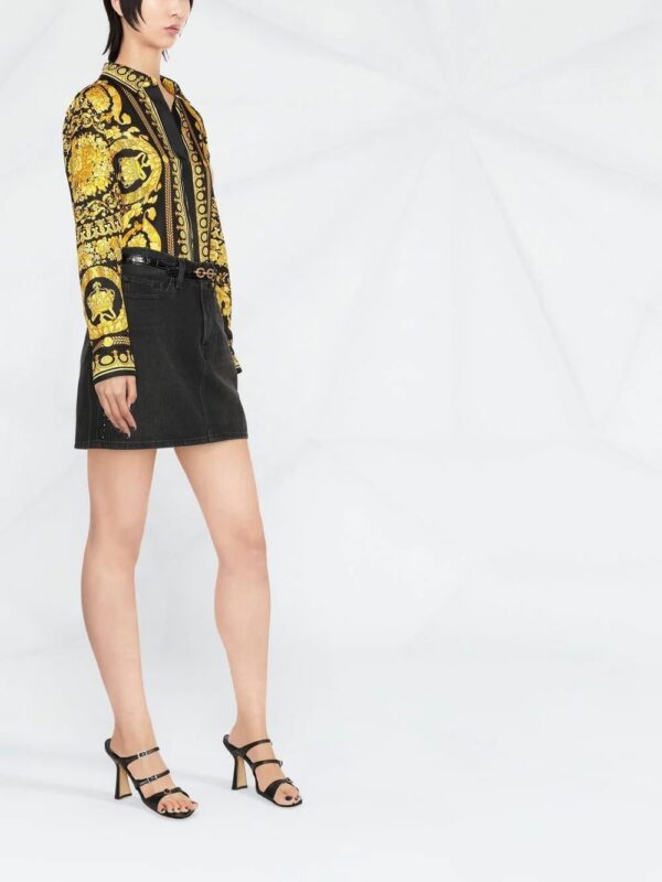 Versace  Barocco-print long-sleeve shirt - Image 3