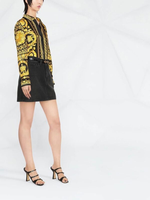 Versace  Barocco-print long-sleeve shirt - Image 3