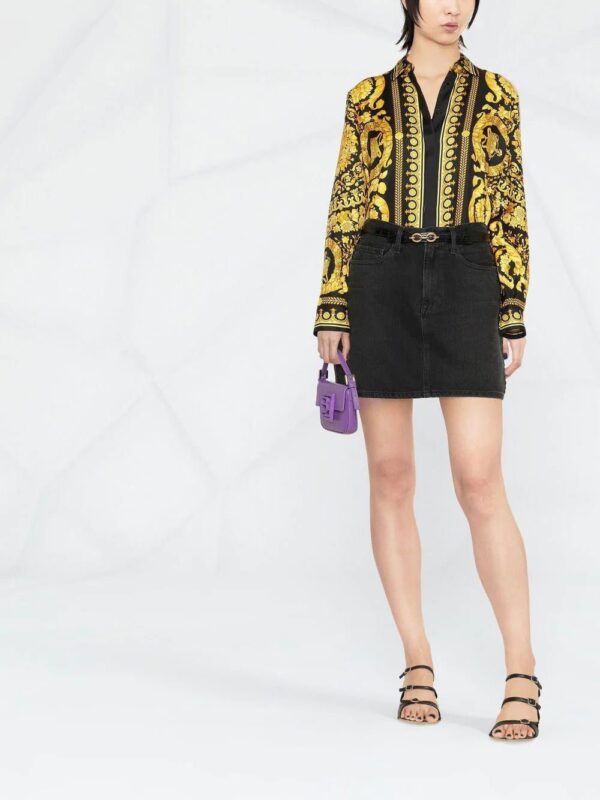 Versace  Barocco-print long-sleeve shirt - Image 2