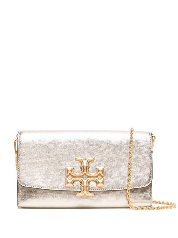 Tory Burch Eleanor metallic clutch