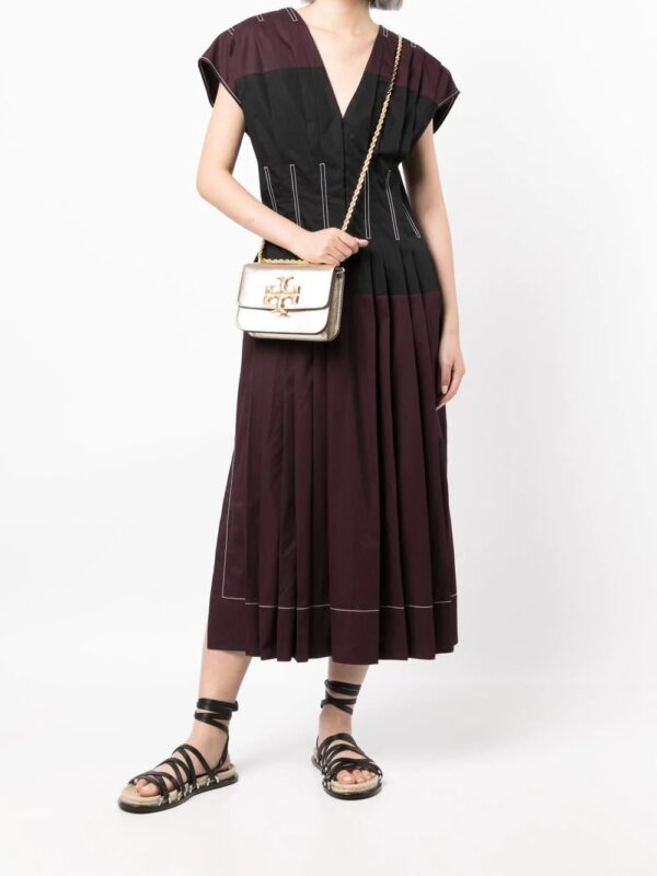 Tory Burch  Eleanor metallic-effect leather shoulder bag - Image 2