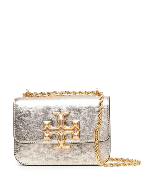 Tory Burch  Eleanor metallic-effect leather shoulder bag