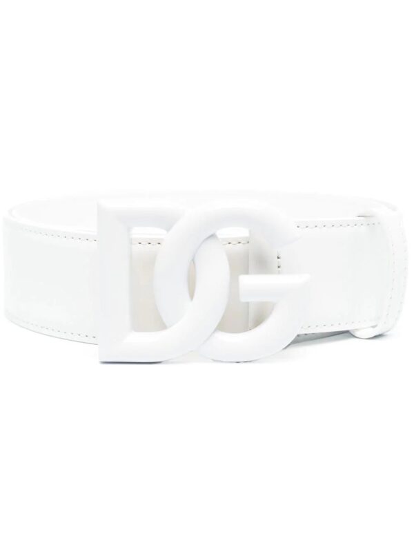 Dolce & Gabbana  logo-plaque leather belt