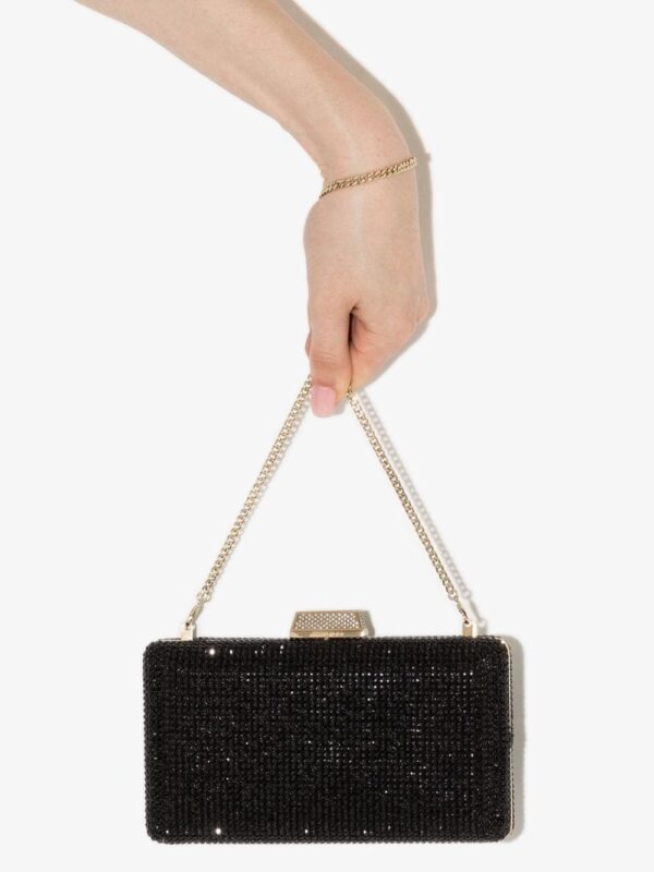 Jimmy Choo Clemmie crystal-embellished clutch - Image 4