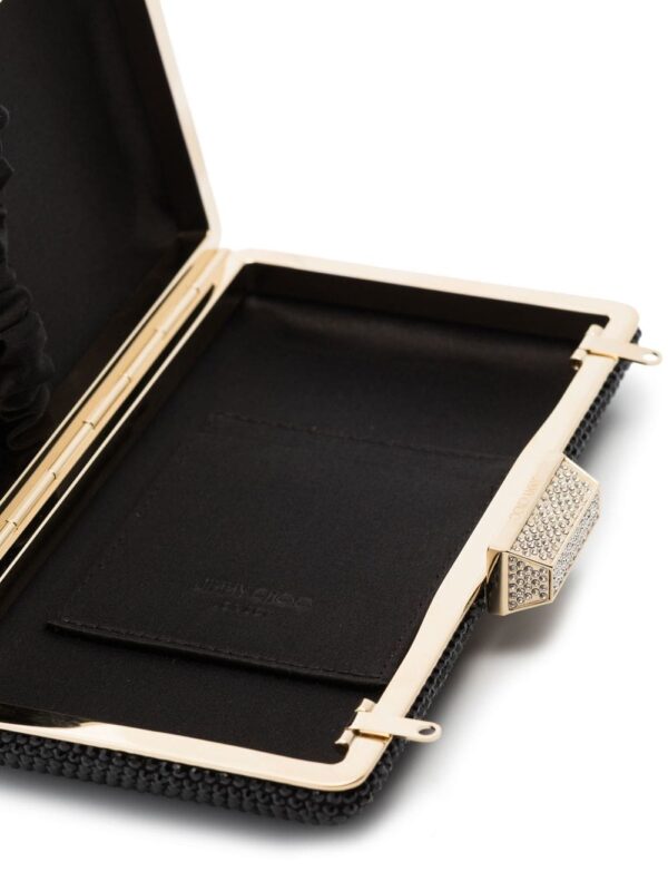 Jimmy Choo Clemmie crystal-embellished clutch - Image 5