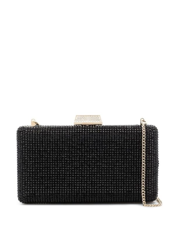 Jimmy Choo Clemmie crystal-embellished clutch