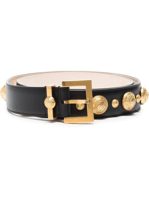 Balmain  coin-embellished wide belt