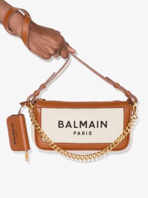 Balmain  B-Army logo-print shoulder bag - Image 3