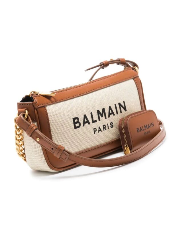 Balmain  B-Army logo-print shoulder bag - Image 4